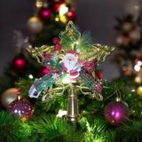 Vıp Deluxe 1 Adet Led Işıklı Tepe Yıldızı Gün Işığı Led Işıklı Noel Ağacı Tepe Yıldızı 18 Cm Yıldız