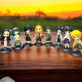 Vıp Demon Slayer 8'li Karakter Set Anime Set 13 cm Demon Slayer Oyuncakları Demon Slayer Biblo Set - Renkli