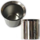 VIP Dondurma Kaşık Kovası Krom 9.5X10.5 cm - Gümüş