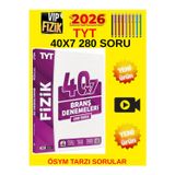 Vip Fizik 2026 Tyt Fizik 40X7 Branş Denemeleri Tamamı Video Çözümlü 280 Soru + Tablet Kalem