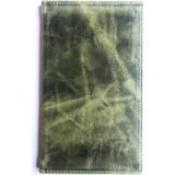 VİP GİFT Hesap Sümeni Adisyon Kabı Vegan Deri Suni Deri 12 x 20 Cm. Pull - Up Yeşil - Tekli - Renkli