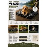 Vip Home Concept Büyük Irk Köpek Yatağı Süngerli Fermuarlı Yıkanabilir Kılıflı Köpek Minderi 64X90X10 Cm-Karaçatı - Siyah - 65 x 90 cm