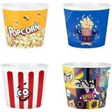 Vip Home Concept Cips ve Mısır Popcorn Kovası 4'lü Vip Mısır Kovası Karma - 4 Adet