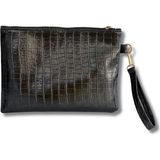 Vip Home Concept Kadın Siyah Kroko Desenli El Askılı Portföy Clutch Çanta Vip Home Bags