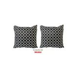 Vip Home Concept Kirlent Yastik Dolgulu Fermuarli Vip Yastik 2 Adet-43X43 Cm(Karacati)