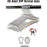 Vip Home Concept Kristal Askı Şeffaf Büyük Boy Elbise Askısı Vıp