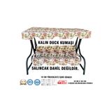Vip Home Concept Luks Duck Vip Salincak Minder Seti 3 Kisilik 10 Cm Sungerli Tenteli-Ingılız Gulu-Salincak Minderi