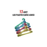 Vip Home Concept Market Ürünleri 12 Adet Plastik Elbise Askısı Lüx