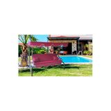 Vip Home Concept Market Ürünleri 3 Kişilik Süngersiz Bahçe Salıncak Minderi Kılıfı Bordo Renk