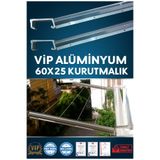 Vip Home Concept Market Ürünleri Balkon Çamaşır Kurutma Askılığı Kare Alüminyum 60x25-VIP