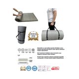 Vip Home Concept Market Ürünleri Kamp Yatağı Taşıma Ve Omuz Askılı Kamp Matı Fermuarlı Kamp Minderi Çadır Matı 70X180x6cm-Gri