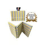 Vip Home Concept Market Urunleri Katlanir Kamp Yatagi Cadir Yatagi Sunger Yatak Fermuarli 70X180 Cm 6 Cm Sari Gri Zikzak