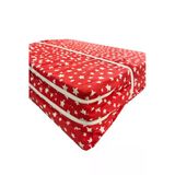 Vip Home Concept Market Urunleri Katlanir Yatak Yer Yatagi Sunger Yatak Tasinabilen Tek Kisilik 80X180 Kirmizi Yildiz 6 Cm