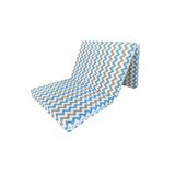 Vip Home Concept Market Urunleri Katlanir Yer Yatagi (8 Cm Kalın)Sunger Yatak 80X180x8 Cm-Mavı Grı Zıkzak