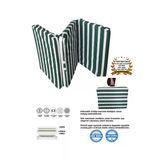 Vip Home Concept Market Urunleri Katlanir Yer Yatagi Ve Tek Kisilik Sunger Katlanir Minder Yatak 70X180 Cm 6 Cm-Yesıl Beyaz