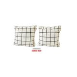 Vip Home Concept Market Urunleri Kirlent Yastik Kilifi Vip Yastik Kilifi 2 Adet-43X43 Cm(Beyaz Pano)