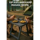 Vip Home Concept Market Ürünleri Portatif Plastik Katlanabilir Sehpa Kamp Piknik Masası VİP Katlanır Masa