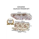 Vip Home Concept Market Urunleri Salincak Minder Takimi(Sungersiz)2 Kisilik Salincak Minder Tente-İngiliz Gulu