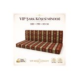 Vip Home Concept Market Ürünleri Şark Minderi 100x190x10 cm Tek Parça Süngerli Şark Köşesi Minderi Birleşik Sırt ve Oturma Yer Minderi – Kırmızı