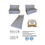 Vip Home Concept Market Ürünleri Tek Kişilik Katlanır Koltuk Katlanır Yatak Kanepe Yer Yatağı Tek Kişilik Gri-90X190x10 Cm