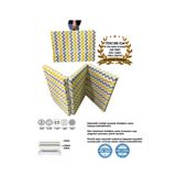 Vip Home Concept Market Urunleri Tek Kisilik Katlanir Yer Yatagi Sunger Yatak Sari Gri Zikzak 70X180 Cm-6 Cm