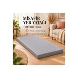 Vip Home Concept Market Ürünleri Tek Parça Sünger Yatak 8 CM, Yer Yatağı, Balkon Yer Minderi,Şantiye,Karavan,Deprem Yatağı-70x180x8 CM-GRİ