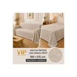 Vip Home Concept Market Ürünleri Yatak Örtüsü 180 x 215 cm Püsküllü Dokuma Çok Amaçlı Örtü ve Koltuk Örtüsü