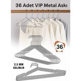 Vip Home Concept Metal Elbise Kıyafet Askısı,36 Adet, Giysi Askısı,pantolon Askısı Tel Askı Vıp