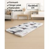 Vip Home Concept Sünger Yatak 70X180X6 Cm, Yer Yatağı, Balkon Yer Minderi,şantiye,karavan,deprem Yatağı-Istanbul - Çok Renkli - 70 x 180 cm