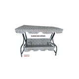 Vip Home Concept Süngersiz Tenteli Salıncak Kumaş Seti 3 Kişilik 162X48 cm Gri Ekose