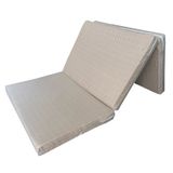 Vip Home Concept Tek Kişilik Katlanır Yer Yatağı ve Sünger Katlanır Minder Yatak 80x180x8 cm - Krem