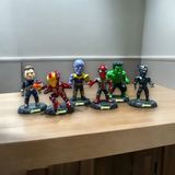 Vıp Iron Man Captain America Thor Hulk Black Widow ve Hawkeye 6lı Karakter Set Karakter Oyuncakları - Renkli