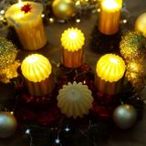 VIP KALİTE LED IŞIKLI MUM 6 ADET YILBAŞI NOEL MUMU PİLLİ GÜN IŞIĞI MUM 6 YILBAŞI MUMU SÜSLERİ