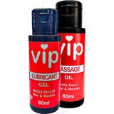VİP Lubrikant Jel 60 ml + Masaj Yağı