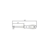 Vip-Tec 1000V İzoleli Düz Uçlu Tornavida 6,5X150Mm