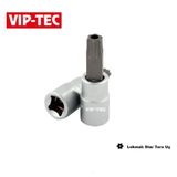VIP-TEC 1/2 T25 Delikli Kısa Lokmalı Torx Uç