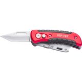 VIP-TEC VT875159 Kırmızı Çift Fonksiyonlu Metal Katlanır Bıçak