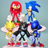 Vıp Yüksek Kalite 14 Cm 5 Li Sonic Karakter Set Sonic Oyuncakları Sonic Biblo Yılbaşı Noel Hediyesi