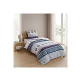 VİP ZERON HOME FASHIONS Tek Kişilik Çocuk Nevresim Takımı Denizci Temalı - Marin Gemici Çapa Dümen Desenli