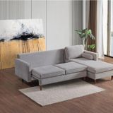 Vipa Cord Rio Gri R+2 Sol Köşe Koltuk Takımı, İskandinav , Konforlu Salon ve Oturma Odaları için 172x262 cm