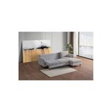 Vipa Home Cord Rio Gri R+2 Sol Köşe Koltuk Takımı, İskandinav , Konforlu Salon ve Oturma Odaları için