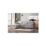 Vipa Home Cord Rio Gri R+2 Sol Köşe Koltuk Takımı, İskandinav , Konforlu Salon ve Oturma Odaları