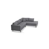 Vipa Home Minnesota Koyu Gri Sag Sabit Oturum 2 R Kose Takimi