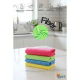 VİPEX 4 Adet 40x40 Ultra Emiciliğe Sahip 240 Gsm Mikrofiber Temizlik Bezi