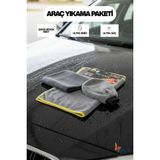 Vipex Araç Yıkama Paketi (1 Adet Eldiven-1 Adet 50X70 Tank Bezi-1 Adet 40X60 Prizma Bez)
