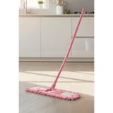 VIPEX Mikrofiber Şönil Püsküllü Islak-Kuru Mop, 50 Cm, Mor, Yedek Makarna Mop Başlığı, Zemin Temizleme