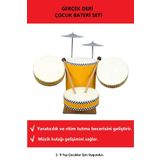 Vipfırsat Ahşap Ve Deri Kombin Bateri Seti Çocuk Boy