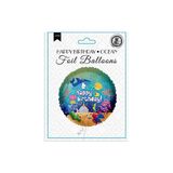 Vipfoni 18" Folyo Balon - Happy Birthday -Ocean