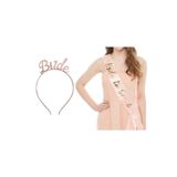 Vipfoni Bride To Be Rose Gold Taç Kuşak Set