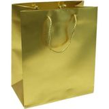 Vipfoni Hediyelik Minik Boy Düz Karton Çanta 11X11 10 Adet Gold